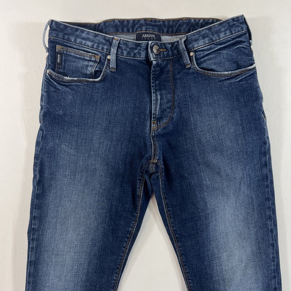Emporio Armani J06 Slim Fit Stretch Blue Jeans Mens W30 L31 - Picture 2 of 15